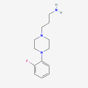 molecular formula C13H20FN3 B2542490 3-[4-(2-氟苯基)哌嗪-1-基]丙-1-胺 CAS No. 178672-12-3