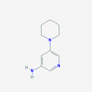 molecular formula C10H15N3 B2542492 5-(Piperidin-1-yl)pyridin-3-amine CAS No. 1314353-75-7
