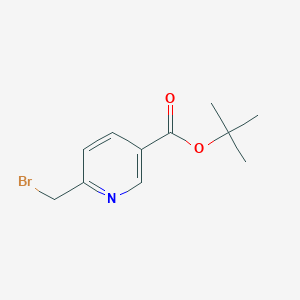 molecular formula C11H14BrNO2 B2542495 Tert-butyl 6-(bromomethyl)nicotinate CAS No. 912550-19-7