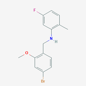 N-[(4-bromo-2-methoxyphenyl)methyl]-5-fluoro-2-methylaniline