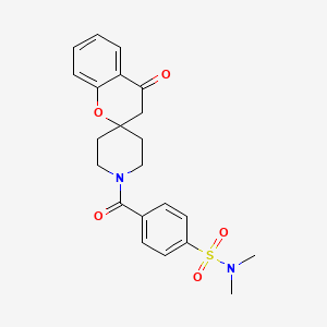 N,N-dimethyl-4-(4-oxospiro[chroman-2,4'-piperidin]-1'-ylcarbonyl)benzenesulfonamide