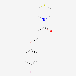 3-(4-Fluorophenoxy)-1-thiomorpholin-4-ylpropan-1-one