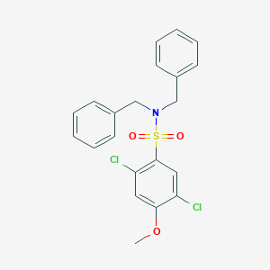 N,N-dibenzyl-2,5-dichloro-4-methoxybenzene-1-sulfonamide