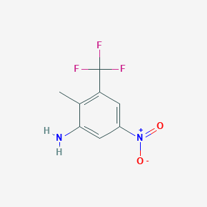 molecular formula C8H7F3N2O2 B2542548 2-Methyl-5-nitro-3-(trifluoromethyl)aniline CAS No. 1169788-30-0