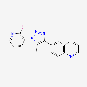 6-[1-(2-Fluoropyridin-3-yl)-5-methyltriazol-4-yl]quinoline