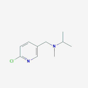 molecular formula C10H15ClN2 B2542567 N-[(6-chloropyridin-3-yl)methyl]-N-methylpropan-2-amine CAS No. 1016688-73-5