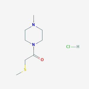 1-(4-Methylpiperazin-1-yl)-2-methylsulfanylethanone;hydrochloride