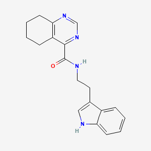 molecular formula C19H20N4O B2542615 N-[2-(1H-Indol-3-yl)ethyl]-5,6,7,8-tetrahydroquinazoline-4-carboxamide CAS No. 2415519-62-7