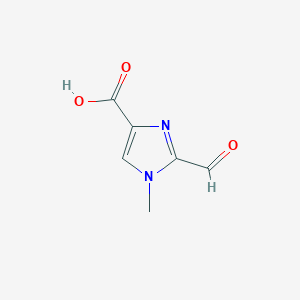 molecular formula C6H6N2O3 B2542618 2-Formyl-1-methylimidazole-4-carboxylic acid CAS No. 2248298-84-0
