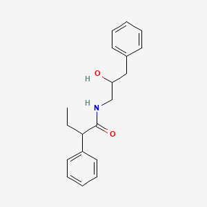 molecular formula C19H23NO2 B2542636 N-(2-hydroxy-3-phenylpropyl)-2-phenylbutanamide CAS No. 1351588-03-8