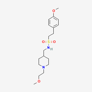 N-((1-(2-methoxyethyl)piperidin-4-yl)methyl)-2-(4-methoxyphenyl)ethanesulfonamide
