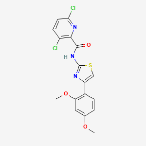 3,6-dichloro-N-[4-(2,4-dimethoxyphenyl)-1,3-thiazol-2-yl]pyridine-2-carboxamide
