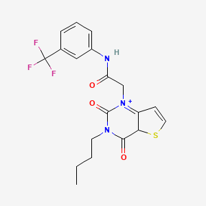 molecular formula C19H18F3N3O3S B2542706 2-{3-丁基-2,4-二氧代-1H,2H,3H,4H-噻吩并[3,2-d]嘧啶-1-基}-N-[3-(三氟甲基)苯基]乙酰胺 CAS No. 1252912-26-7