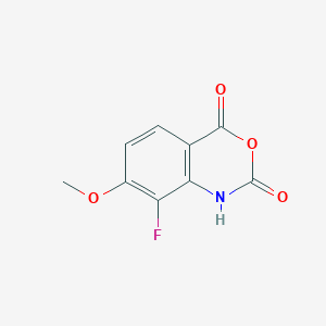 molecular formula C9H6FNO4 B2542710 8-Fluoro-7-methoxy-2H-benzo[d][1,3]oxazine-2,4(1H)-dione CAS No. 2137981-19-0