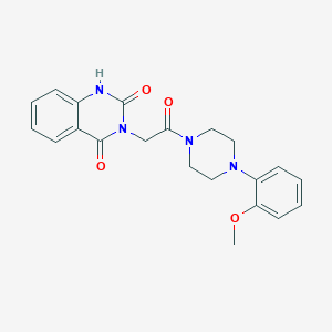 molecular formula C21H22N4O4 B2542714 2-hydroxy-3-{2-[4-(2-methoxyphenyl)piperazin-1-yl]-2-oxoethyl}quinazolin-4(3H)-one CAS No. 895829-49-9