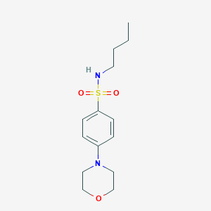 molecular formula C14H22N2O3S B254273 n-butyl-4-morpholin-4-yl-benzenesulfonamide, AldrichCPR 
