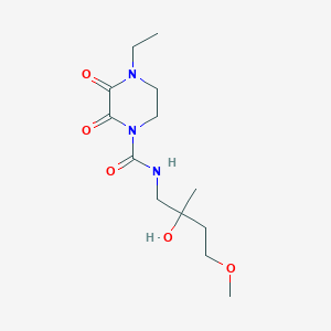 molecular formula C13H23N3O5 B2542734 4-乙基-N-(2-羟基-4-甲氧基-2-甲基丁基)-2,3-二氧代哌嗪-1-甲酰胺 CAS No. 2310142-51-7
