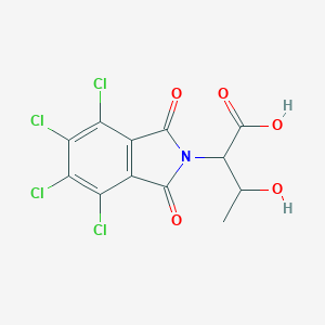 molecular formula C12H7Cl4NO5 B254277 3-hydroxy-2-(4,5,6,7-tetrachloro-1,3-dioxo-1,3-dihydro-2H-isoindol-2-yl)butanoic acid 