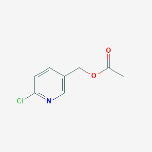 molecular formula C8H8ClNO2 B2542794 (6-Chloropyridin-3-yl)methyl acetate CAS No. 881734-66-3