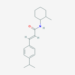 molecular formula C19H27NO B254281 3-(4-isopropylphenyl)-N-(2-methylcyclohexyl)acrylamide 