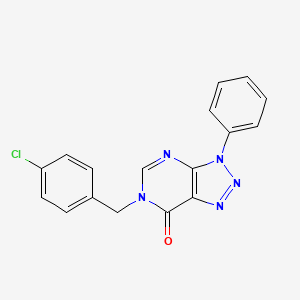 6-[(4-Chlorophenyl)methyl]-3-phenyltriazolo[4,5-d]pyrimidin-7-one
