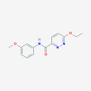 molecular formula C14H15N3O3 B2542828 6-etoxi-N-(3-metoxifenil)piridazina-3-carboxamida CAS No. 1351585-34-6