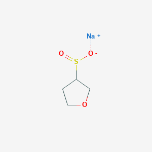 molecular formula C4H7NaO3S B2542868 Tetrahydrofuran-3-sulfinic acid sodium salt CAS No. 1622013-59-5