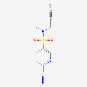 6-cyano-N-methyl-N-(prop-2-yn-1-yl)pyridine-3-sulfonamide