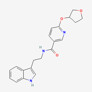 N-(2-(1H-indol-3-yl)ethyl)-6-((tetrahydrofuran-3-yl)oxy)nicotinamide