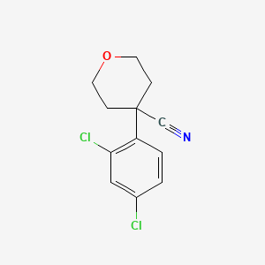 4-(2,4-Dichlorophenyl)oxane-4-carbonitrile