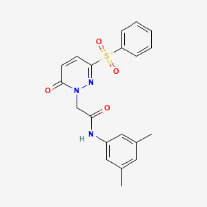 N-(3,5-dimethylphenyl)-2-(6-oxo-3-(phenylsulfonyl)pyridazin-1(6H)-yl)acetamide