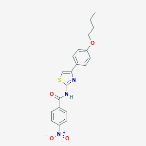 molecular formula C20H19N3O4S B254293 N-[4-(4-butoxyphenyl)-1,3-thiazol-2-yl]-4-nitrobenzamide 