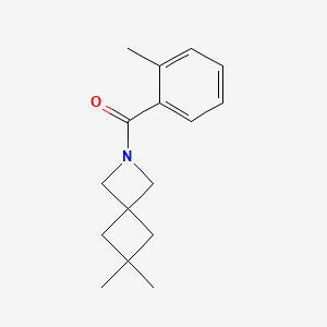 molecular formula C16H21NO B2542935 (6,6-Dimethyl-2-azaspiro[3.3]heptan-2-yl)-(2-methylphenyl)methanone CAS No. 2380059-75-4