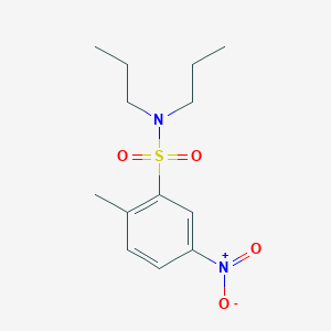 molecular formula C13H20N2O4S B2542946 2-methyl-5-nitro-N,N-dipropylbenzenesulfonamide CAS No. 426232-39-5