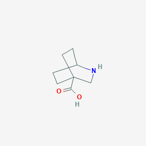 molecular formula C8H13NO2 B2542962 2-Azabicyclo[2.2.2]octane-4-carboxylic acid CAS No. 1394116-74-5