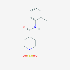N-(2-methylphenyl)-1-methylsulfonylpiperidine-4-carboxamide