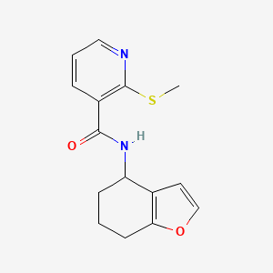 2-(methylsulfanyl)-N-(4,5,6,7-tetrahydro-1-benzofuran-4-yl)pyridine-3-carboxamide