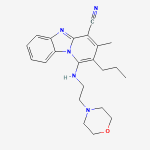 3-Methyl-1-(2-morpholin-4-ylethylamino)-2-propylpyrido[1,2-a]benzimidazole-4-carbonitrile