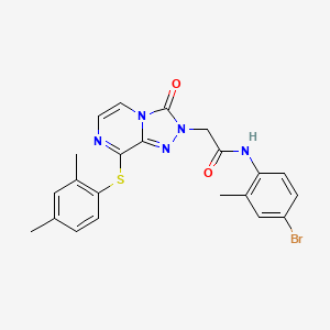 2-(9-chloro-6-methoxy-10-oxo-3,4,5,10-tetrahydrobenzo[b]-1,6-naphthyridin-2(1H)-yl)-N-(4-fluoro-3-methylphenyl)acetamide