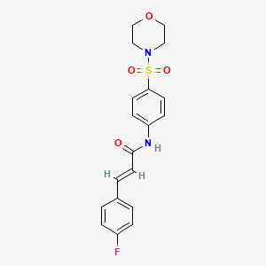 (2E)-3-(4-fluorophenyl)-N-[4-(morpholin-4-ylsulfonyl)phenyl]prop-2-enamide