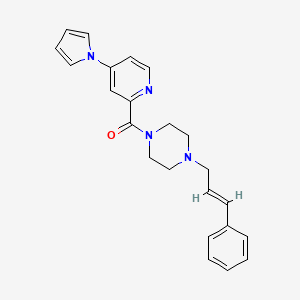 (E)-(4-(1H-pyrrol-1-yl)pyridin-2-yl)(4-cinnamylpiperazin-1-yl)methanone