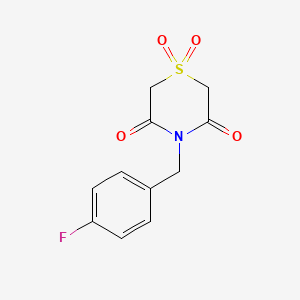 4-(4-Fluorobenzyl)-1lambda6,4-thiazinane-1,1,3,5-tetraone