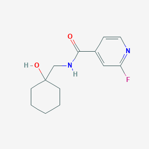 2-fluoro-N-[(1-hydroxycyclohexyl)methyl]pyridine-4-carboxamide