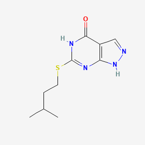 6-(isopentylthio)-1H-pyrazolo[3,4-d]pyrimidin-4(5H)-one