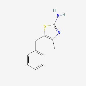 molecular formula C11H12N2S B2543072 5-Benzyl-4-methyl-1,3-thiazol-2-amine CAS No. 65248-93-3
