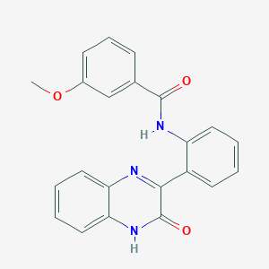 3-methoxy-N-[2-(3-oxo-4H-quinoxalin-2-yl)phenyl]benzamide