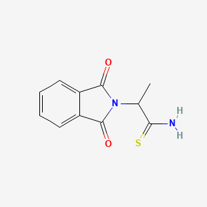 molecular formula C11H10N2O2S B2543118 2-(1,3-ジオキソ-2,3-ジヒドロ-1H-イソインドール-2-イル)プロパンチオアミド CAS No. 79005-63-3