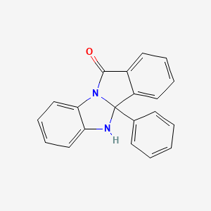 molecular formula C20H14N2O B2543123 4B,5-Dihydro-4B-phenyl-11H-isoindolo(2,1-A)benzimidazol-11-one CAS No. 16147-55-0