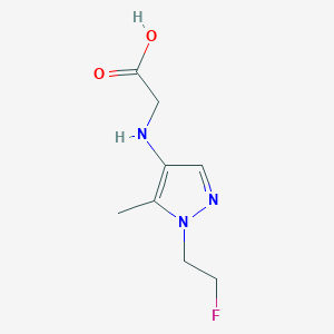 2-[[1-(2-Fluoroethyl)-5-methylpyrazol-4-yl]amino]acetic acid