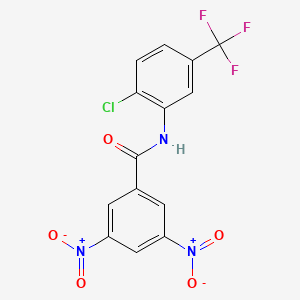 N-[2-chloro-5-(trifluoromethyl)phenyl]-3,5-dinitrobenzamide
